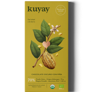 CHOCOLATE OSCURO 70% CON PIÑA