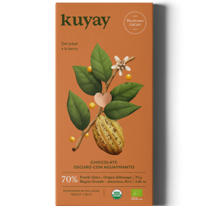 CHOCOLATE OSCURO 70% CON AGUAYMANTO