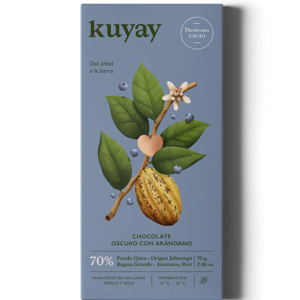 CHOCOLATE OSCURO 70% CON ARÁNDANOS